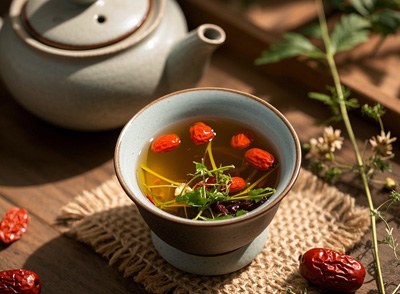 茵陳紅棗茶餐后1小時(shí)：促進(jìn)消化，減輕脾胃負(fù)擔(dān)
